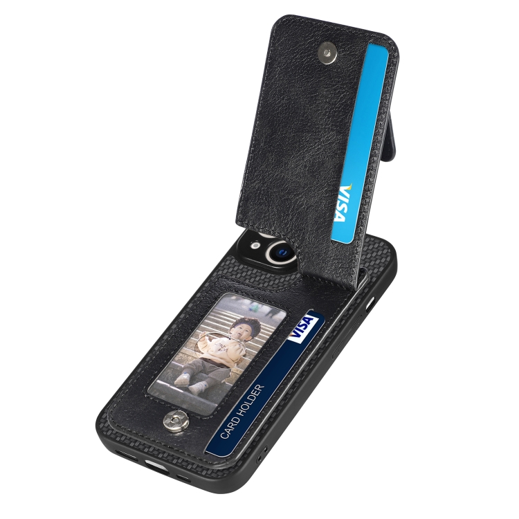 For iPhone 13 mini Carbon Fiber Vertical Flip Zipper Phone Case(Black) For iPhone 13 mini Carbon Fiber Vertical Flip Zipper Phone Case(Black)