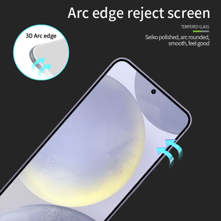 For Samsung Galaxy S25+ 5G MOFI 9H 3D Explosion-proof Curved Screen Tempered Glass Film(Black) For Samsung Galaxy S25+ 5G MOFI 9H 3D Explosion-proof Curved Screen Tempered Glass Film(Black)