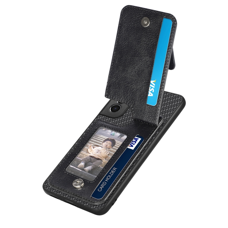 For Samsung Galaxy S21+ 5G Carbon Fiber Vertical Flip Zipper Wallet Phone Case(Black) For Samsung Galaxy S21+ 5G Carbon Fiber Vertical Flip Zipper Wallet Phone Case(Black)