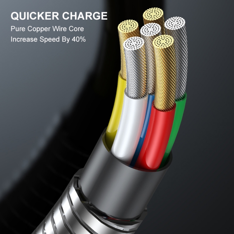 ENKAY ENK-CB128 PD 27W Type-C to 8 Pin Carbon Steel Hose Spring Fast Charging Data Cable, Length:2m(Black) ENKAY ENK-CB128 PD 27W Type-C to 8 Pin Carbon Steel Hose Spring Fast Charging Data Cable, Length:2m(Black)