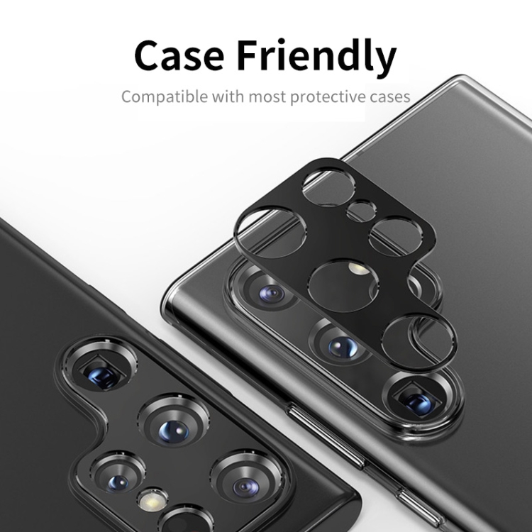 For Samsung Galaxy S23 5G / S23+ 5G ENKAY Hat-Prince Aluminium Alloy Camera Lens Protector Full Cover(Black) For Samsung Galaxy S23 5G / S23+ 5G ENKAY Hat-Prince Aluminium Alloy Camera Lens Protector Full Cover(Black)
