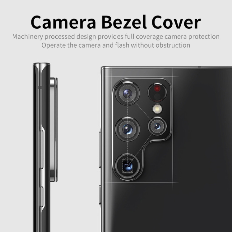 For Samsung Galaxy S23 5G / S23+ 5G ENKAY Hat-Prince Aluminium Alloy Camera Lens Protector Full Cover(Black) For Samsung Galaxy S23 5G / S23+ 5G ENKAY Hat-Prince Aluminium Alloy Camera Lens Protector Full Cover(Black)