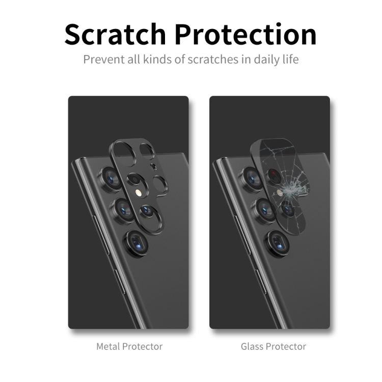For Samsung Galaxy S23 5G / S23+ 5G ENKAY Hat-Prince Aluminium Alloy Camera Lens Protector Full Cover(Black) For Samsung Galaxy S23 5G / S23+ 5G ENKAY Hat-Prince Aluminium Alloy Camera Lens Protector Full Cover(Black)