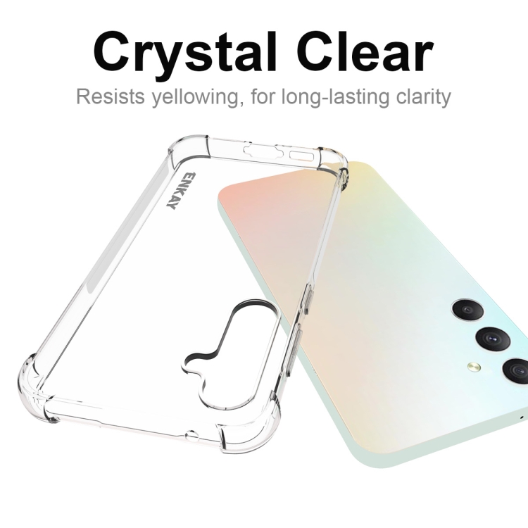 For Samsung Galaxy S23 FE 5G ENKAY Clear TPU Shockproof Anti-slip Phone Case