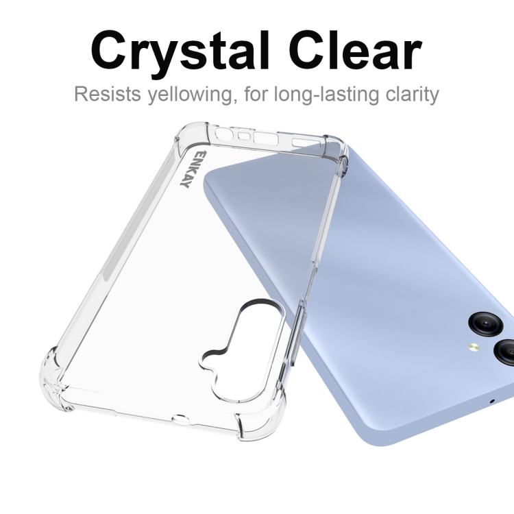 For Galaxy A05 ENKAY Hat-Prince Transparent TPU Shockproof Phone Case