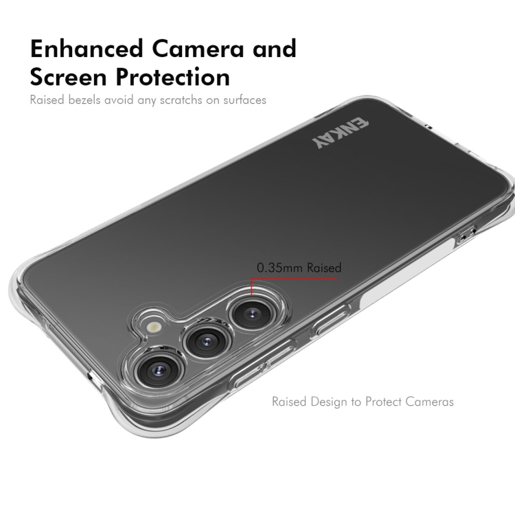 For Samsung Galaxy S25+ 5G ENKAY Clear TPU Shockproof Anti-slip Phone Case For Samsung Galaxy S25+ 5G ENKAY Clear TPU Shockproof Anti-slip Phone Case
