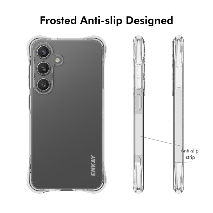 For Samsung Galaxy S25+ 5G ENKAY Clear TPU Shockproof Anti-slip Phone Case For Samsung Galaxy S25+ 5G ENKAY Clear TPU Shockproof Anti-slip Phone Case