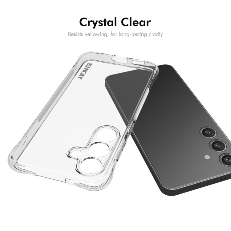For Samsung Galaxy S25+ 5G ENKAY Clear TPU Shockproof Anti-slip Phone Case For Samsung Galaxy S25+ 5G ENKAY Clear TPU Shockproof Anti-slip Phone Case