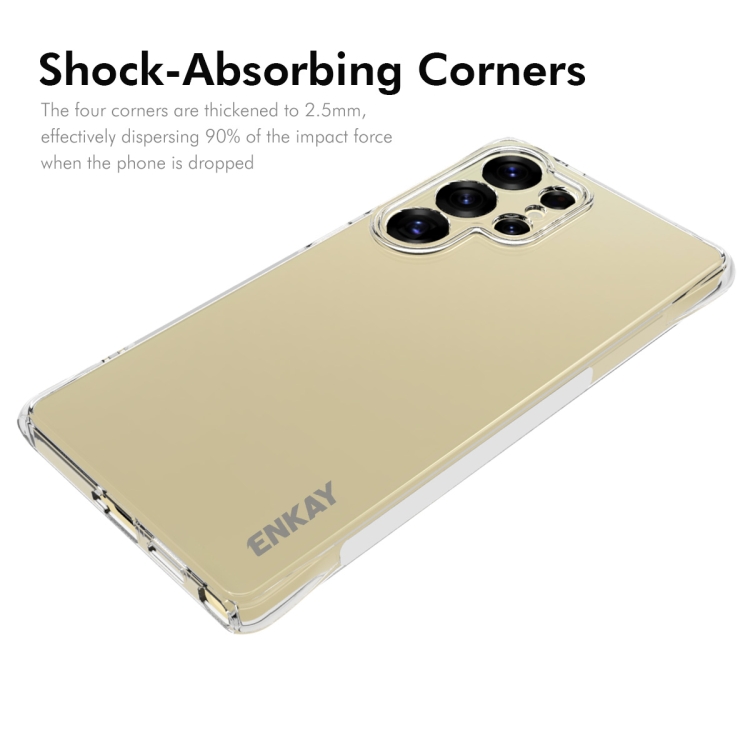 For Samsung Galaxy S25 Ultra 5G ENKAY Clear TPU Shockproof Anti-slip Phone Case For Samsung Galaxy S25 Ultra 5G ENKAY Clear TPU Shockproof Anti-slip Phone Case