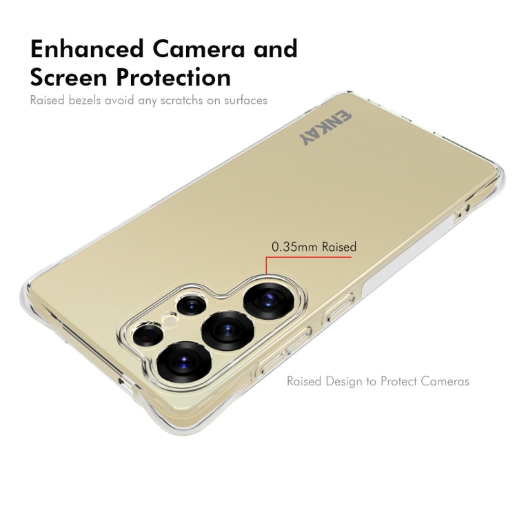 For Samsung Galaxy S25 Ultra 5G ENKAY Clear TPU Shockproof Anti-slip Phone Case For Samsung Galaxy S25 Ultra 5G ENKAY Clear TPU Shockproof Anti-slip Phone Case
