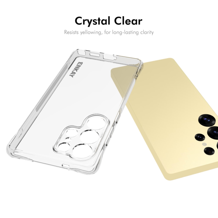 For Samsung Galaxy S25 Ultra 5G ENKAY Clear TPU Shockproof Anti-slip Phone Case For Samsung Galaxy S25 Ultra 5G ENKAY Clear TPU Shockproof Anti-slip Phone Case