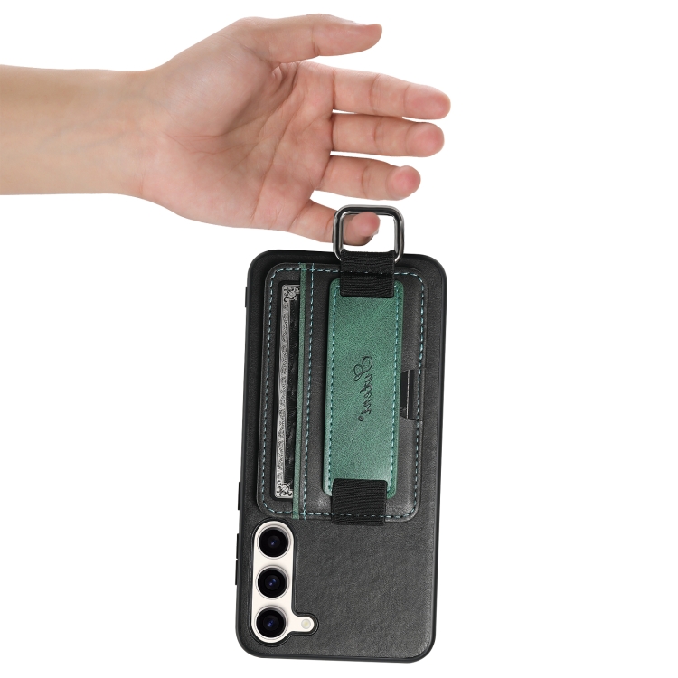 For Samsung Galaxy S23 FE 5G Suteni H13 Card Wallet Wrist Strap Holder PU Phone Case(Black) For Samsung Galaxy S23 FE 5G Suteni H13 Card Wallet Wrist Strap Holder PU Phone Case(Black)