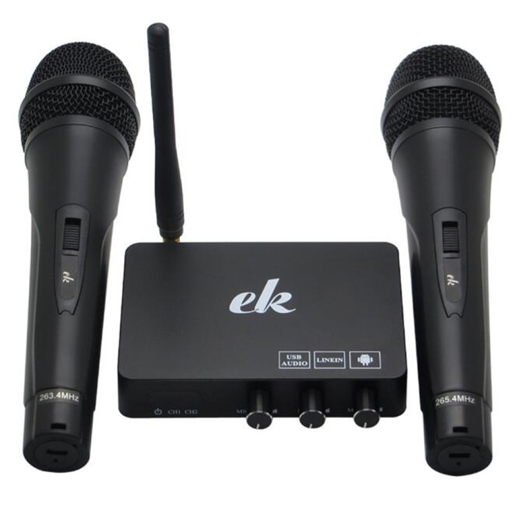 Home TV Network Karaoke Equipo de canto Set Tarjeta de sonido Micrófono inalámbrico Computadora Karaoke KTV Set-top Box - 3