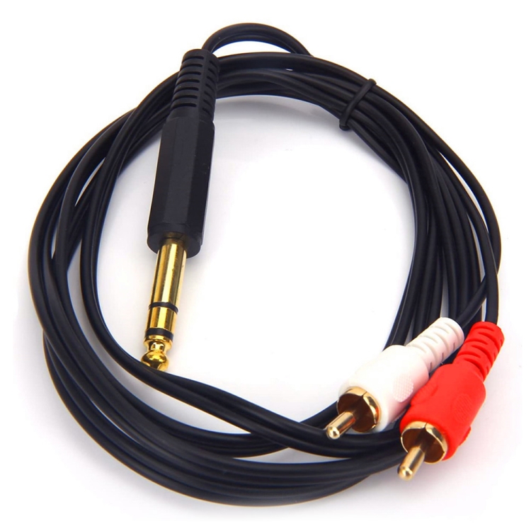 Câble audio TRS mâle 3,5 mm 3,5 mm mâle vers jack 6,35 stéréo mâle