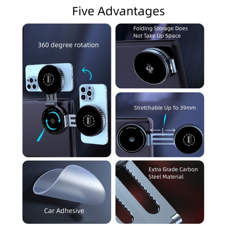 T1 For Tesla Magnetic Scalable Foldable 360 Degree Rotary Car Mobile Phone Holder T1 For Tesla Magnetic Scalable Foldable 360 Degree Rotary Car Mobile Phone Holder