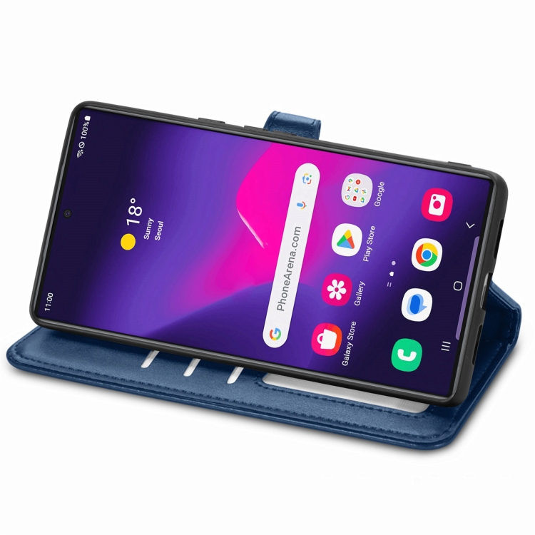 For Samsung Galaxy S24 Ultra 5G Retro Solid Color Buckle Leather Phone Case(Blue) For Samsung Galaxy S24 Ultra 5G Retro Solid Color Buckle Leather Phone Case(Blue)