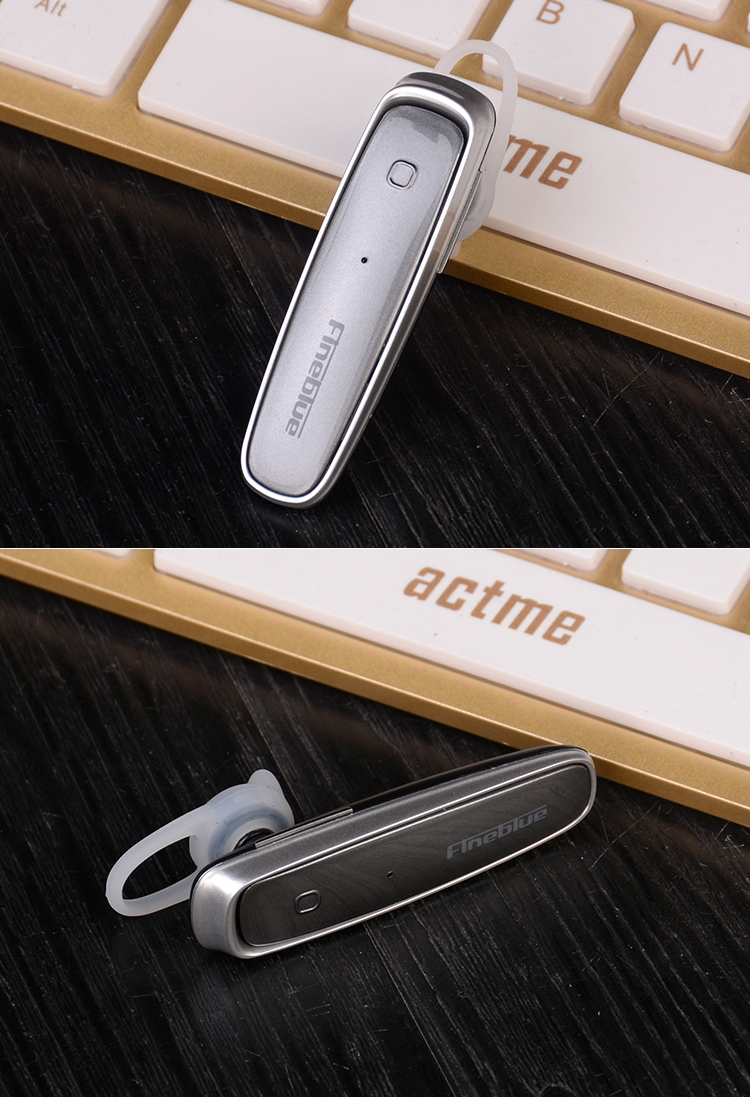 Fineblue FX-1 Bluetooth 4.0 Wireless Stereo Headset Earphones With Mic For Iphone Android Hands Free Music Talk headphones White