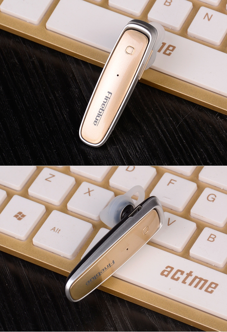 Fineblue FX-1 Bluetooth 4.0 Wireless Stereo Headset Earphones With Mic For Iphone Android Hands Free Music Talk headphones White