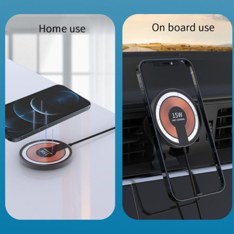 T09 2 in 1 Transparent Car Magnetic Wireless Charger 15W Fast Charging Stand T09 2 in 1 Transparent Car Magnetic Wireless Charger 15W Fast Charging Stand