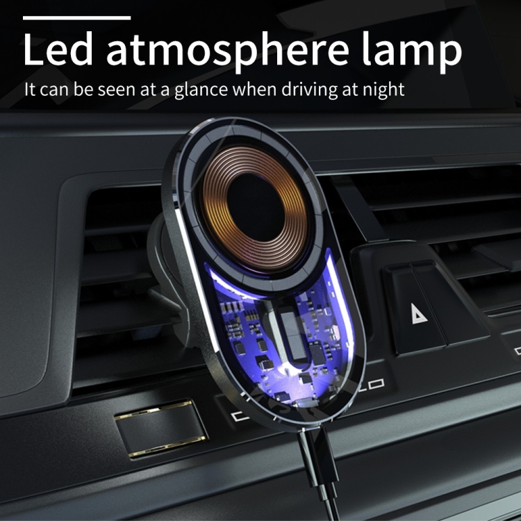 T10 15W Transparent Car Magnetic Wireless Charger T10 15W Transparent Car Magnetic Wireless Charger