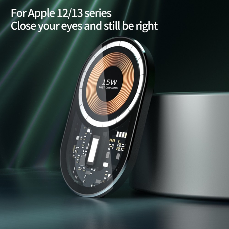 T10 15W Transparent Car Magnetic Wireless Charger T10 15W Transparent Car Magnetic Wireless Charger