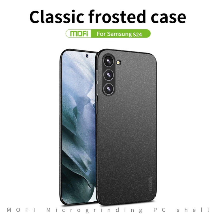 For Samsung Galaxy S24 5G MOFI Fandun Series Frosted PC Ultra-thin All-inclusive Phone Case(Black) For Samsung Galaxy S24 5G MOFI Fandun Series Frosted PC Ultra-thin All-inclusive Phone Case(Black)