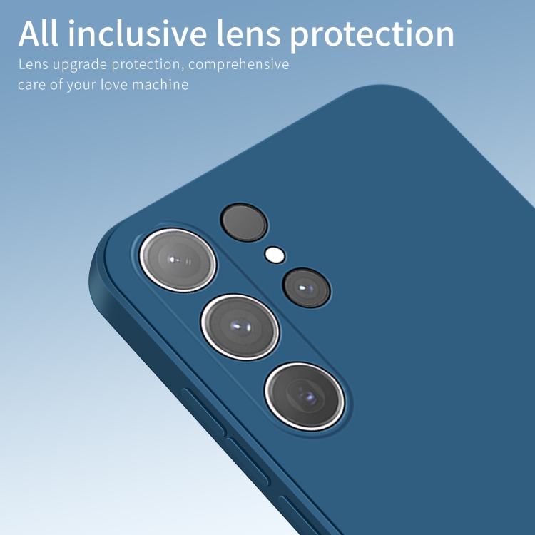 For Samsung Galaxy S24 Ultra 5G PINWUYO Sense Series Liquid Silicone TPU Phone Case(Blue)