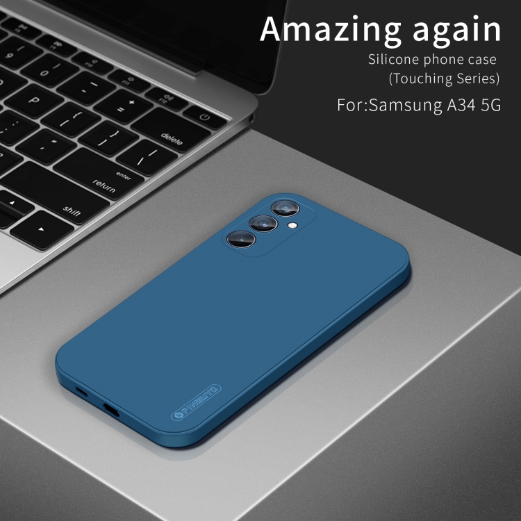 For Samsung Galaxy S24 FE 5G PINWUYO Sense Series Liquid Silicone TPU Phone Case(Green) For Samsung Galaxy S24 FE 5G PINWUYO Sense Series Liquid Silicone TPU Phone Case(Green)