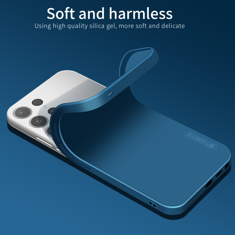 For Samsung Galaxy S25 Ultra 5G PINWUYO Sense Series Liquid Silicone TPU Phone Case(Blue) For Samsung Galaxy S25 Ultra 5G PINWUYO Sense Series Liquid Silicone TPU Phone Case(Blue)