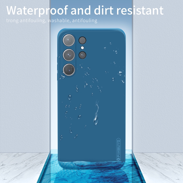 For Samsung Galaxy S25 Ultra 5G PINWUYO Sense Series Liquid Silicone TPU Phone Case(Blue) For Samsung Galaxy S25 Ultra 5G PINWUYO Sense Series Liquid Silicone TPU Phone Case(Blue)