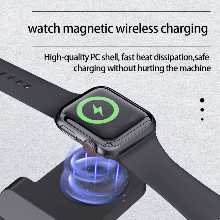 B20A 15W Qi Wireless Charger Charging Stand Compatible for iPhone iWatch Airpods(Black) B20A 15W Qi Wireless Charger Charging Stand Compatible for iPhone iWatch Airpods(Black)