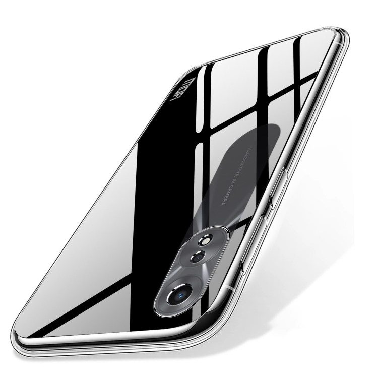 Para OPPO A58 4G MOFI Ming Series Funda de teléfono transparente ultrafina  de TPU (Transparente)