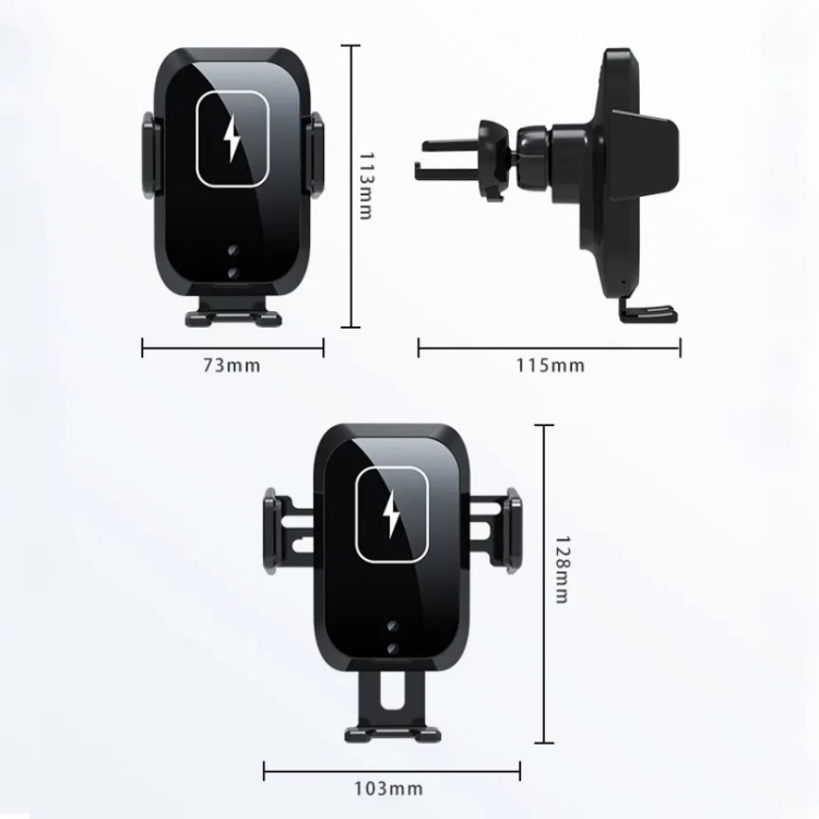 X11 Three Axle Linkage 15W Smart Touch Automatic Retractable Clip Fast Charging Wireless Car Chargers, Specification:Standard Configuration X11 Three Axle Linkage 15W Smart Touch Automatic Retractable Clip Fast Charging Wireless Car Chargers, Specification:Standard Configuration
