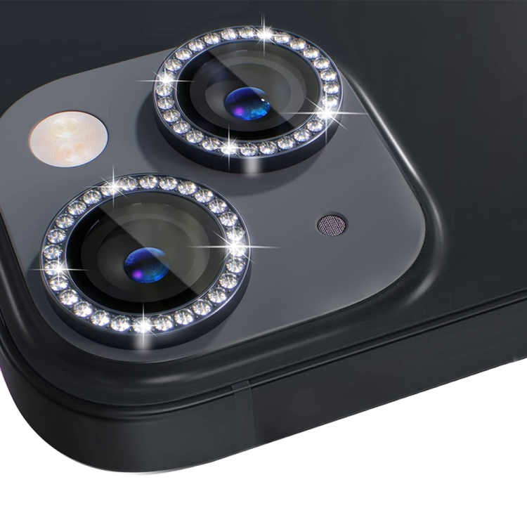 For iPhone 14 / 14 Plus NORTHJO Camera Lens Protector Tempered Glass Metal Rhinestone Ring Film(Black) For iPhone 14 / 14 Plus NORTHJO Camera Lens Protector Tempered Glass Metal Rhinestone Ring Film(Black)