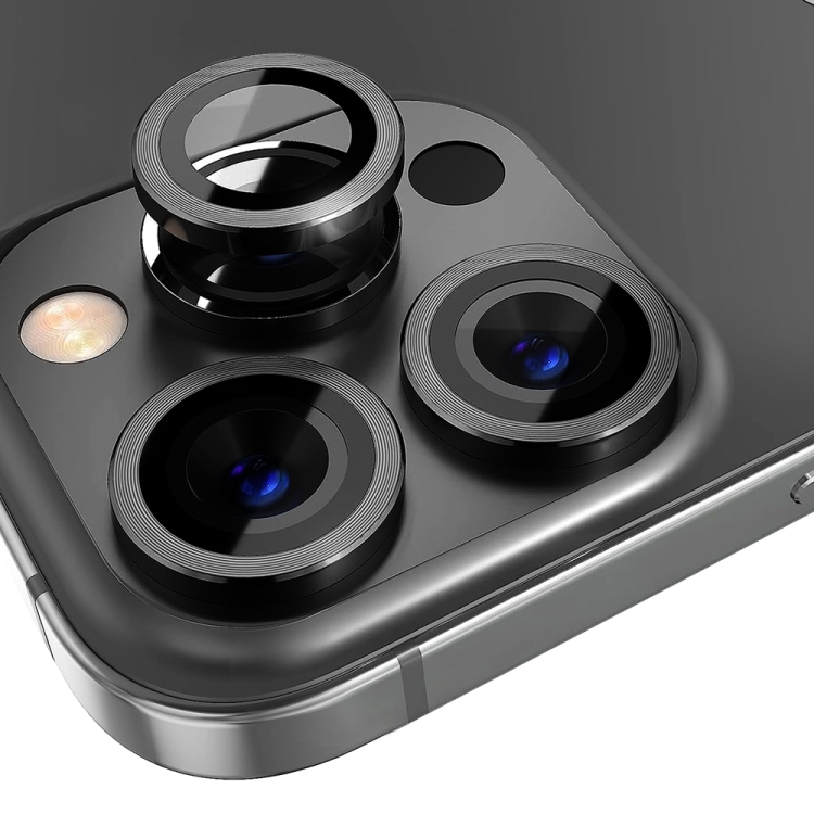 For iPhone 13 Pro / 13 Pro Max NORTHJO Camera Lens Protector Tempered Glass CD Vein Metal Ring Film(Black) For iPhone 13 Pro / 13 Pro Max NORTHJO Camera Lens Protector Tempered Glass CD Vein Metal Ring Film(Black)