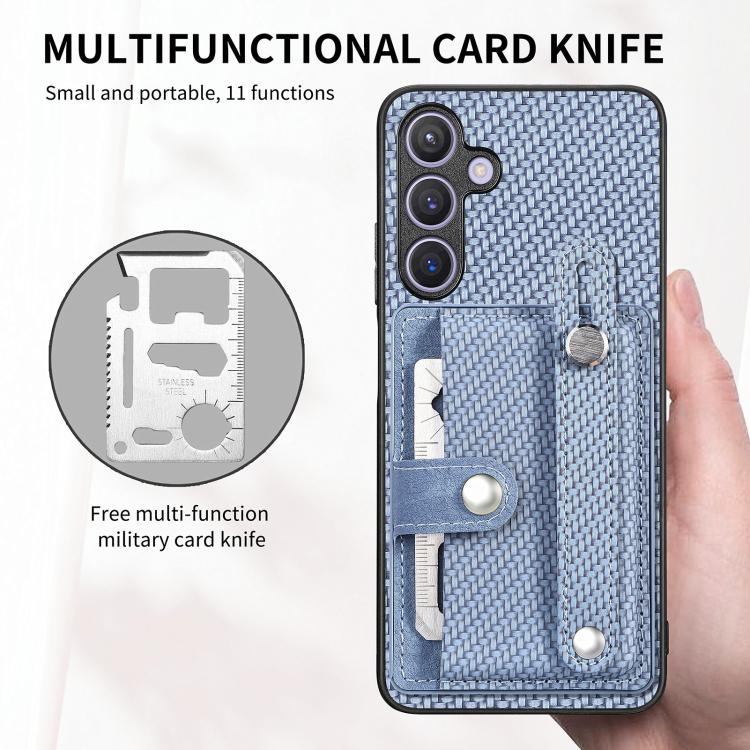 For Samsung Galaxy S23+ 5G Wristband Kickstand Wallet Back Phone Case with Tool Knife(Khaki) For Samsung Galaxy S23+ 5G Wristband Kickstand Wallet Back Phone Case with Tool Knife(Khaki)