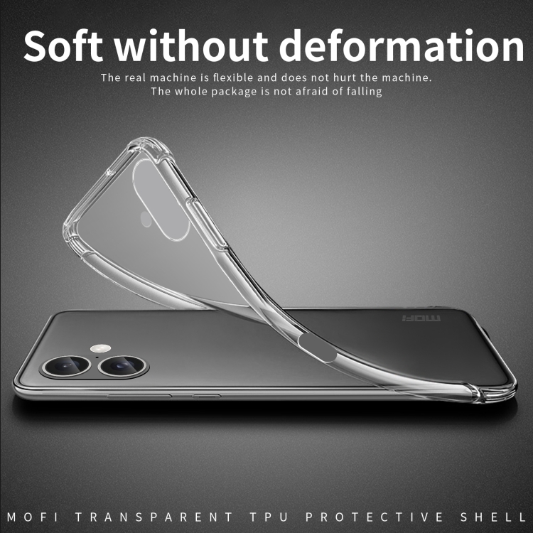 For iPhone 16 MOFI Ming Series Ultra-thin TPU Phone Case(Transparent) For iPhone 16 MOFI Ming Series Ultra-thin TPU Phone Case(Transparent)