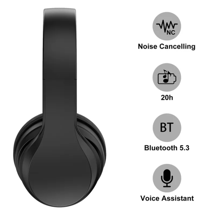 Casque Sans-fil Bluetooth 5.3, Réduction du Bruit et 20h d