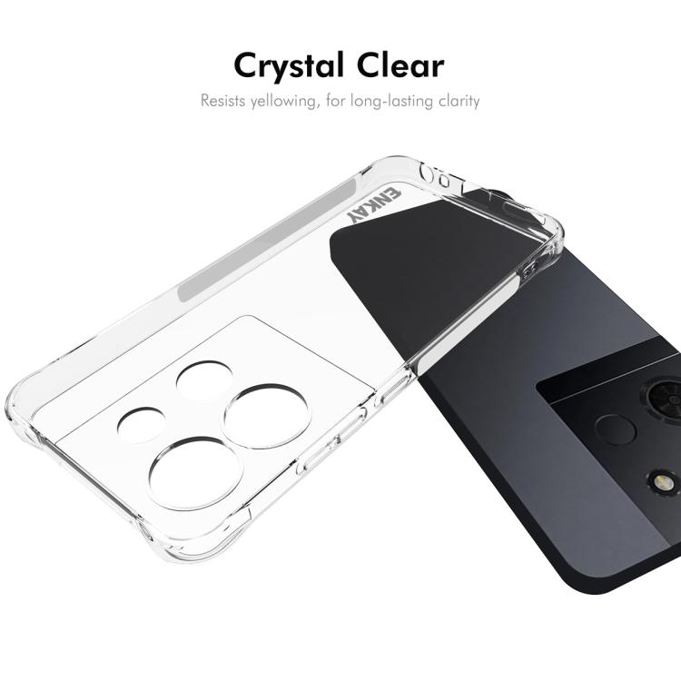 For TCL 503 4G ENKAY Hat-Prince Transparent TPU Shockproof Phone Case