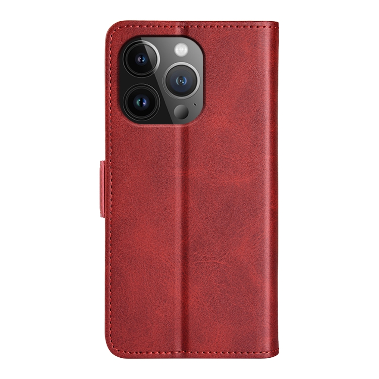 For iPhone 15 Pro Dual-side Magnetic Buckle Horizontal Flip Leather Phone Case(Red) For iPhone 15 Pro Dual-side Magnetic Buckle Horizontal Flip Leather Phone Case(Red)