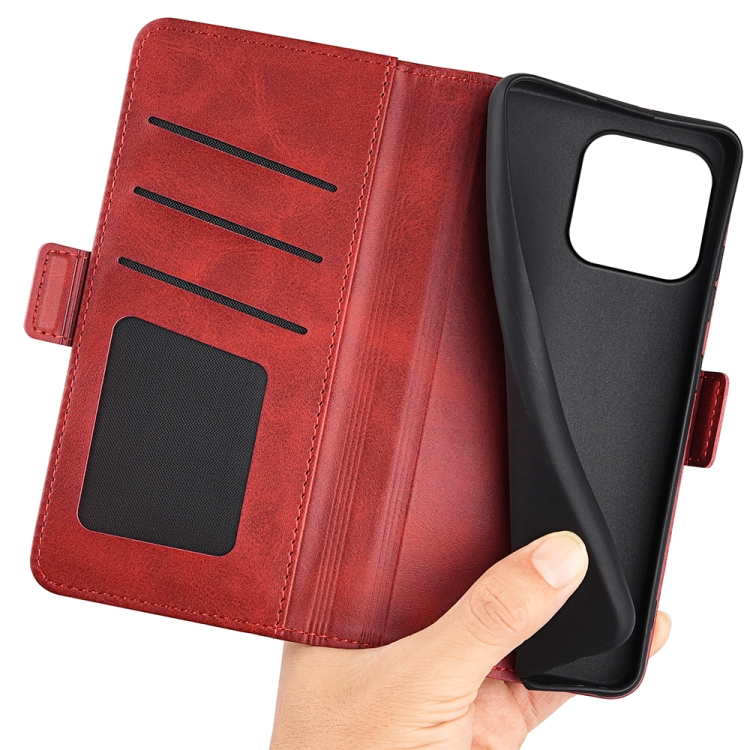 For iPhone 15 Pro Dual-side Magnetic Buckle Horizontal Flip Leather Phone Case(Red) For iPhone 15 Pro Dual-side Magnetic Buckle Horizontal Flip Leather Phone Case(Red)