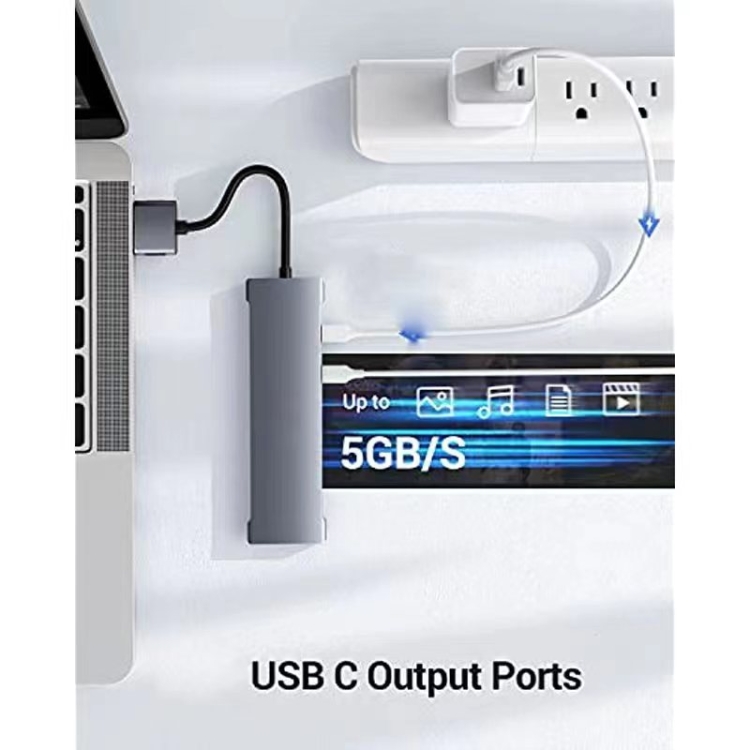 7 in 2 Type-C Multiport Adapter Hub for Mac Dongle w/4K HDMI,Thunderbolt 3/4 7 in 2 Type-C Multiport Adapter Hub for Mac Dongle w/4K HDMI,Thunderbolt 3/4