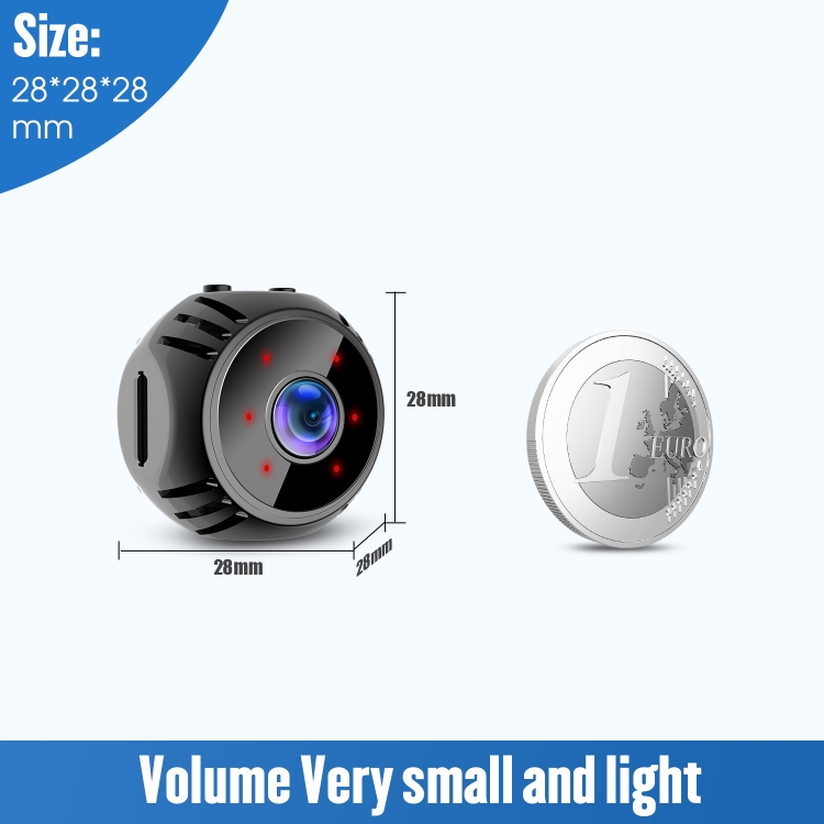 W8 Mini Camera HD 1080P Night Vision Battery Video Surveillance Wifi Smart  Home Camera(Black)