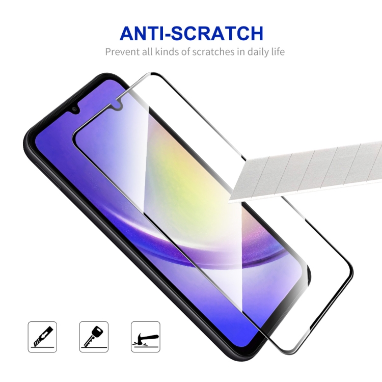 Pour Samsung Galaxy A25 ENKAY Film de verre trempé à haute teneur en  aluminium-silicium