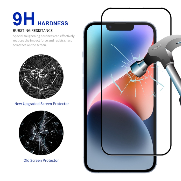 For iPhone 15 Plus ENKAY Full Glue High Aluminum-silicon Tempered Glass Film For iPhone 15 Plus ENKAY Full Glue High Aluminum-silicon Tempered Glass Film