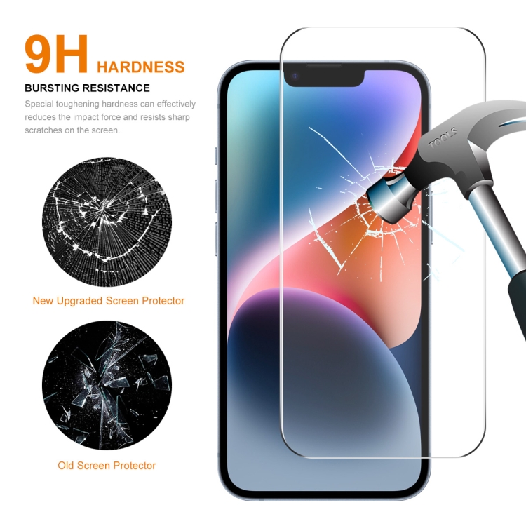 For iPhone 15 Plus 2pcs NKAY 0.26mm 9H 2.5D High Aluminum-silicon Tempered Glass Film For iPhone 15 Plus 2pcs NKAY 0.26mm 9H 2.5D High Aluminum-silicon Tempered Glass Film