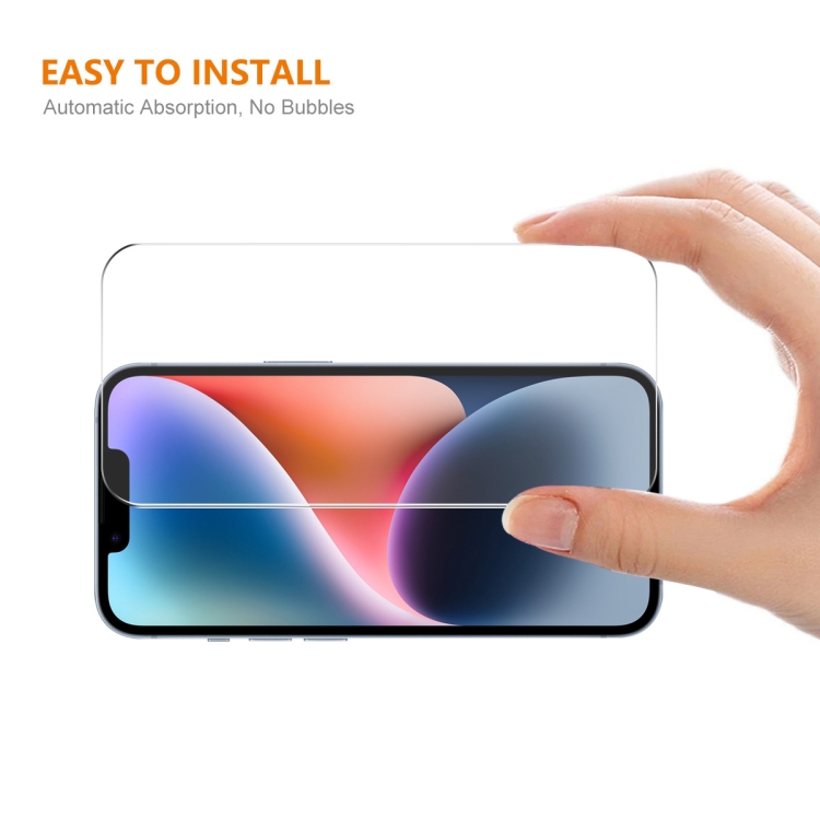 For iPhone 15 Plus 2pcs NKAY 0.26mm 9H 2.5D High Aluminum-silicon Tempered Glass Film For iPhone 15 Plus 2pcs NKAY 0.26mm 9H 2.5D High Aluminum-silicon Tempered Glass Film