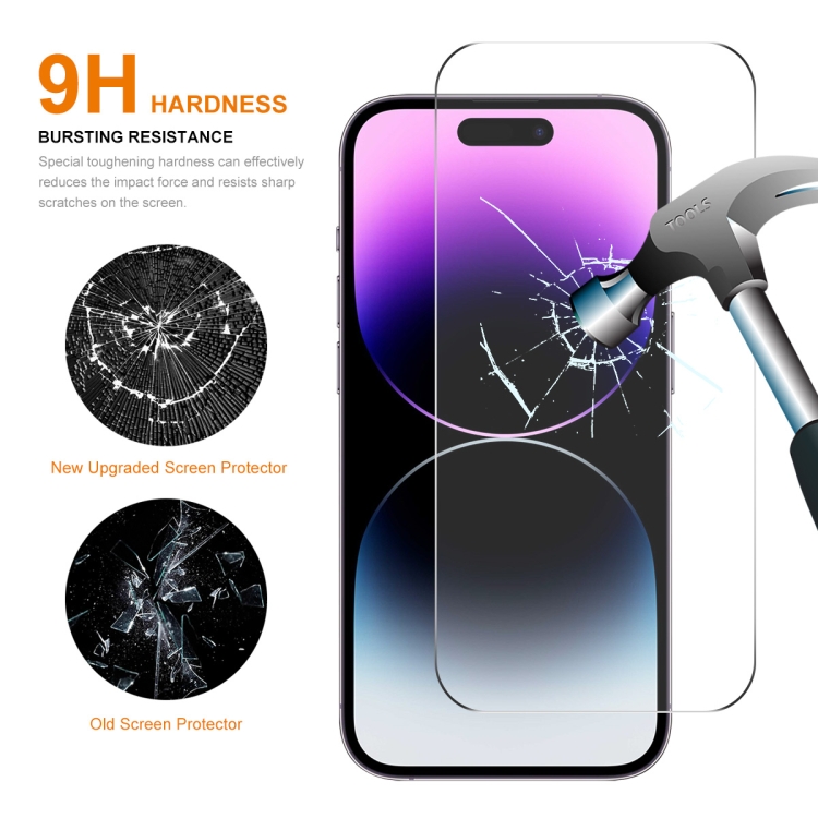 For iPhone 16 2pcs NKAY 0.26mm 9H 2.5D High Aluminum-silicon Tempered Glass Film For iPhone 16 2pcs NKAY 0.26mm 9H 2.5D High Aluminum-silicon Tempered Glass Film