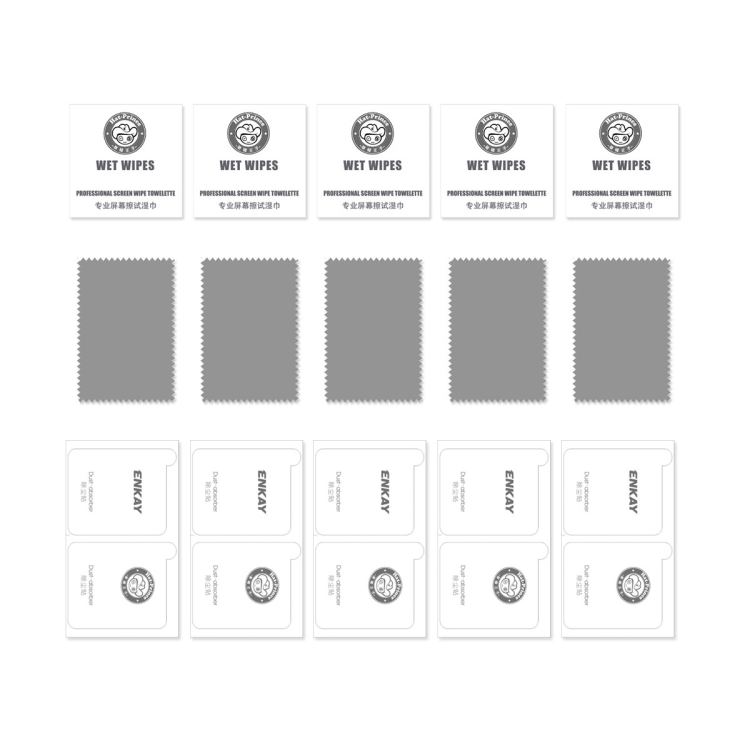 For iPhone 15 Plus 5pcs ENKAY 0.26mm 9H 2.5D High Aluminum-silicon Tempered Glass Film For iPhone 15 Plus 5pcs ENKAY 0.26mm 9H 2.5D High Aluminum-silicon Tempered Glass Film