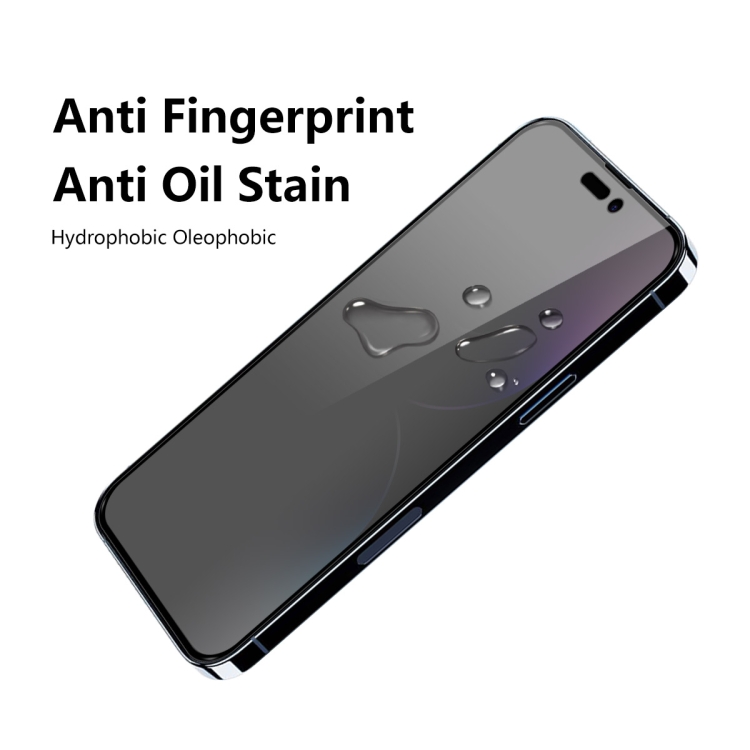 For iPhone 15 Pro Max 2pcs ENKAY Hat-Prince 28° Anti-peeping Tempered Glass Protector Full Screen Film - 6